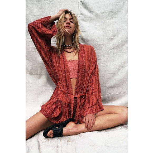 Free People One Sasha Tie Dye Kimono - Picture 2 of 7